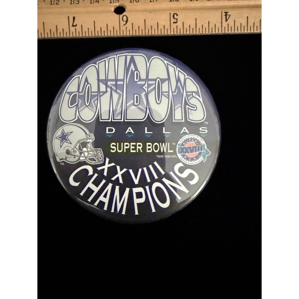 vtg Dallas cowboys Super Bowl XXVII champions pin 1994